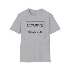 No limits No excuses Only faith ,Philippians 4:13 KJV Unisex Softstyle T-Shirt,Sports & Faith Tee, Christian Apparel,Inspirational Clothing