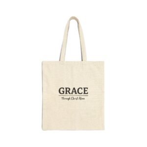 Grace & God's Work Tote Bag, Motivational Canvas Bag, Religious Gift, Church Event, Daily Use, Eco-Friendly Bag, Faith-Based Shopping Tote