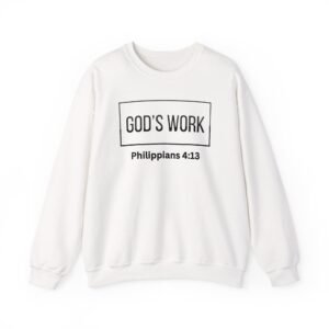Faith Based Sports Sweatshirt, Philippians 4:13, "No limits No excuses Only faith", God, Jesus, Christian, Religious, Inspirational Apparel