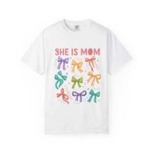 She Is Mom Shirt, Mothers Day Tee, Christian Mom Shirt, Inspirational Mommy Quotes Tee, Faith-Based Mom Gift, She Is Chosen Tee