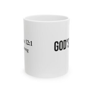 Hebrews 12:1  Ceramic Mug - Faith, Strength & Work Quotes (11oz, 15oz)